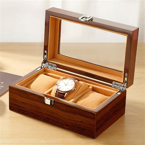 wooden watches that come in metal boxes|vintage wooden watch boxes.